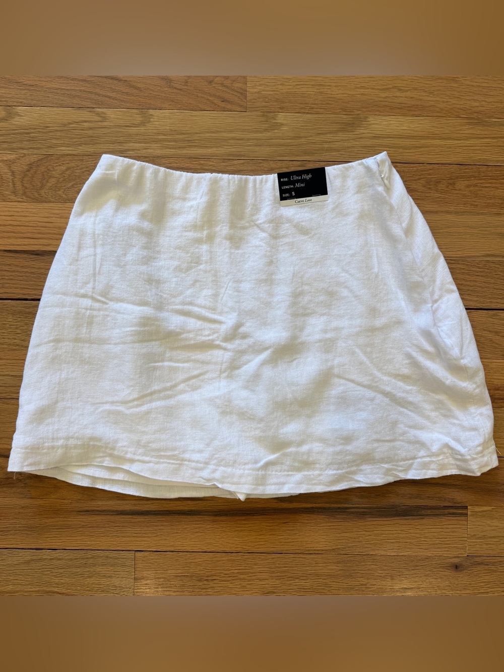 Abercrombie & Fitch White Linen Mini Skirt NWT